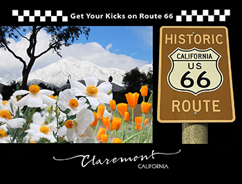 Postcard Route 66 Claremont