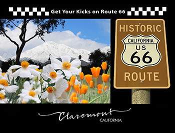 Postcard Route 66 Claremont