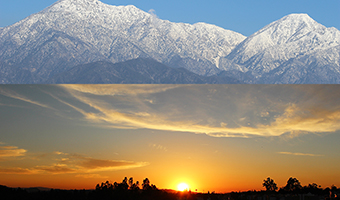 Mt Baldy Sunset in Claremont Village